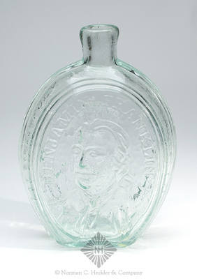 "Benjamin Franklin" And Bust - "T. W. Dyott, M.D." And Bust Portrait Flask, GI-96