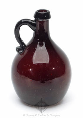 Freeblown Handled Whiskey Jug, Similar in form and construction to MW plate 48, #2