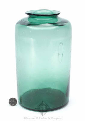 Large Freeblown Wide Mouth Storage Jar, Similar in form to McK plate 72a, #4