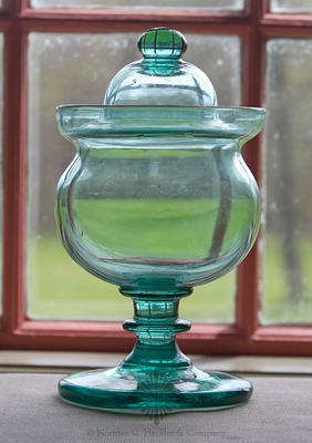 Freeblown Covered Sugar Bowl