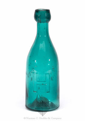 "J. & J.W. Harvey / Norwich / Conn." - "H" Soda Water Bottle, WB pg. 63 and 64