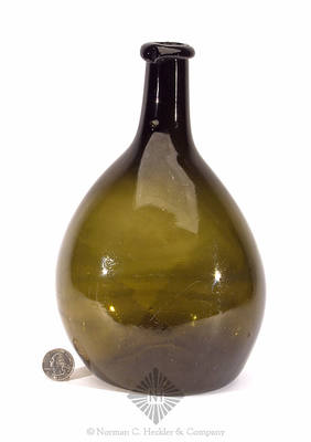 Freeblown Chestnut Bottle, Similar in form to KW pg. 47