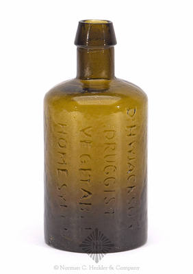 "Dr H.W. Jackson / Druggist / Vegetable / Home Syrup" Medicine Bottle, AAM pg. 263