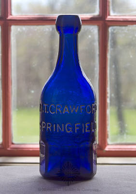 "M.T. Crawford / Springfield." - "Union Glass Works Phila. / Superior / Mineral Water" Bottle, WB pg. 17