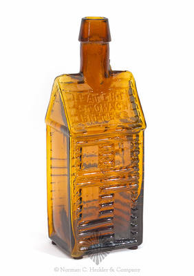 "Holtzermann's" - "Patent / Stomach / Bitters" Figural Bottle, R/H #H-155