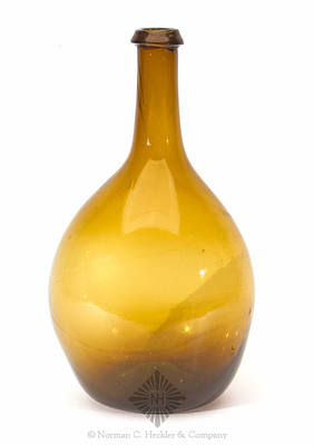 Freeblown Chestnut Bottle, Similar in form and construction to KW fig. 47, #4