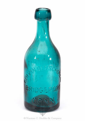 "Geo. Van Benschoten / Bridgeport / Conn." - "Premium / Soda Water." Bottle, WB pg. 26 and 27