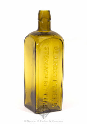 "Dr J. Hostetter's / Stomach Bitters" Bottle, R/H #H-195