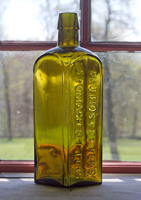 "Dr J. Hostetter's / Stomach Bitters" Bottle, R/H #H-195