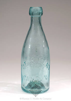 "(Star) E. S. Hart / Canton / CT" - "Superior / Soda Water / Union Glass Works" Soda Water Bottle, WB pg. 41 and 42