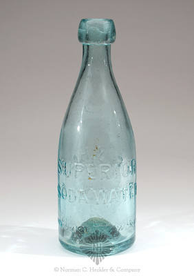 "(Star) E. S. Hart / Canton / CT" - "Superior / Soda Water / Union Glass Works" Soda Water Bottle, WB pg. 41 and 42