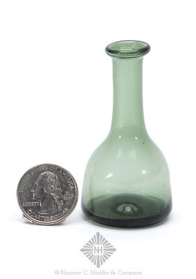 Miniature Freeblown Bottle, Similar in form to AG plate 249, left