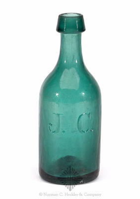 "John Cable / 1848" - "J.C." Soda Water Bottle, Unlisted