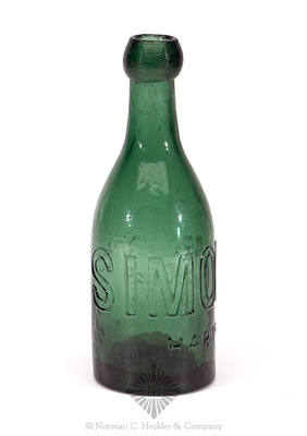 "Geo Simons / Hartford. CT." Soda Water Bottle, WB pg. 15 and 16