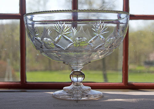 Cut Glass Compote, Similar in form and construction to PG plate 94