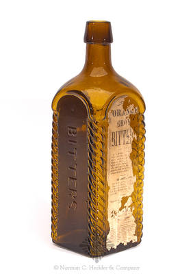 "Baker's / Orange Grove" - "Bitters" Bottle, R/H #B-9