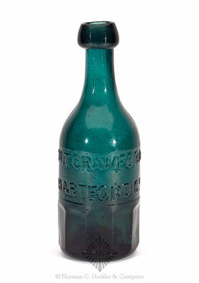 "M.T. Crawford / Hartford Ct." - "Union Glass Works Philad / Superior / Mineral Water" Bottle, WB pg. 17 and 18