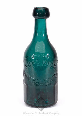 "M.T. Crawford / Hartford Ct." - "Union Glass Works Philad / Superior / Mineral Water" Bottle, WB pg. 17 and 18