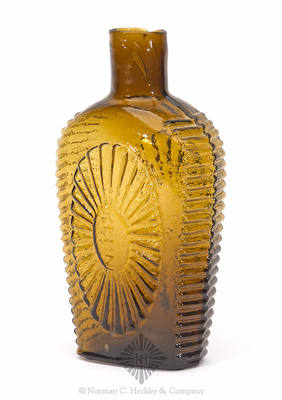 "Keen" - "P & W" Sunburst Flask, Probably GVIII-10