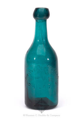 "F. Sherwood / Bridgeport / & New Haven" - "Union Glass Works / Philada." Soda Water Bottle, WB pg. 29 and 30