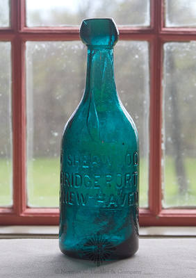 "F. Sherwood / Bridgeport / & New Haven" - "Union Glass Works / Philada." Soda Water Bottle, WB pg. 29 and 30