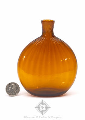 Pattern Molded Pocket Flask, Similar in form and construction to McK plate 235, #23