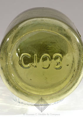 "Mason's / CFJCo / Patent / Nov 30th / 1858" Fruit Jar, L #1920