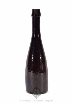 Black Glass Champagne Bottle