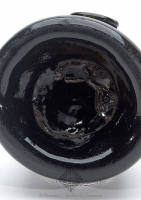 "Kirktoun / 1734" Sealed Black Glass Wine Bottle, Similar to ASB pg. 649 and pg. 682