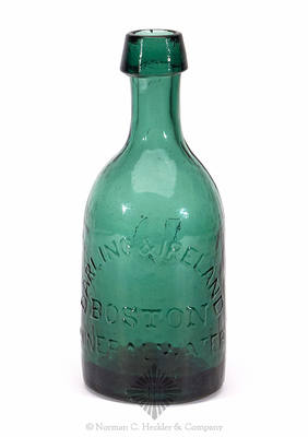 "Darling & Ireland / Boston / Mineral Water" - "D" Soda Water Bottle