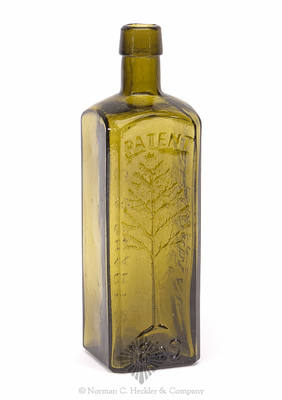 "L.Q.C. Wishart's / Pine Tree / Tar Cordial. / Phila / Patent / (Pine Tree) / 1859" Medicine Bottle, AAM pg. 575