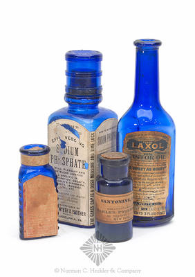 Lot Of Four Medicine Bottles