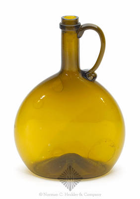 Freeblown Handled Whiskey Jug, Similar to MW plate 48, #4