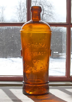 "Buchanans / Extract / Of / Sugar Corn" Figural Whiskey Bottle, Similar in form and construction to H #1447