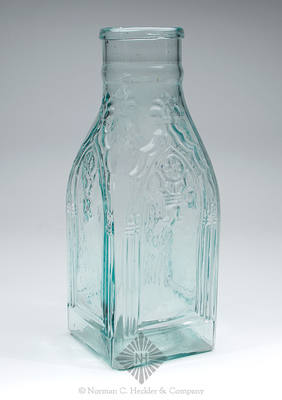 Cathedral Pickle Bottle, Similar in form and construction to Z pg. 456, top left