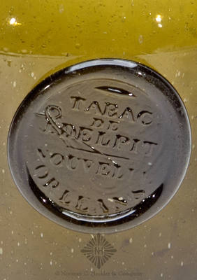 "Tabac / De / I. Delpit / Nouvelle / Orleans" Applied Seal Bottle