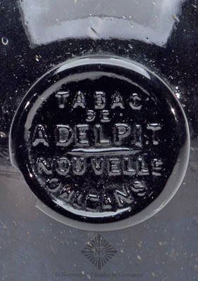 "Tabac / De / A Delpit / Nouvelle / Orleans" Applied Seal Bottle