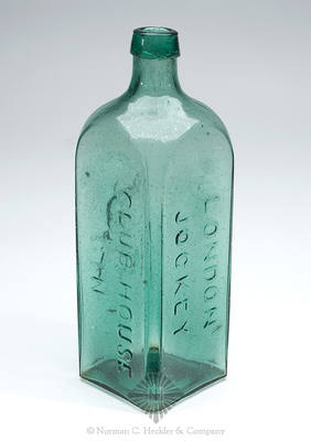 "London / Jockey / Club House / Gin / (Horse And Rider)" Gin Bottle, Similar to H #1569