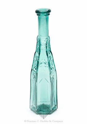 Cathedral Peppersauce Bottle, Form similar to Z pg. 435, center