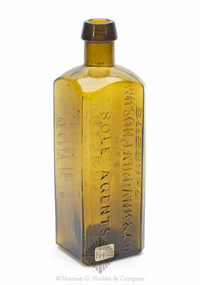 "Monk's / Old Bourbon / Whiskey. / For, / Medicinal / Purposes. / Wilson, Fairbank & Co, / Sole Agents." Medicine Bottle, H #747