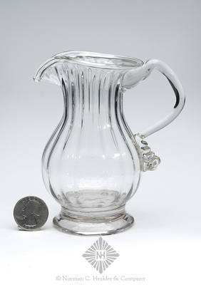 Pattern Molded Creamer, Similar in form and construction to PG plate 162, left