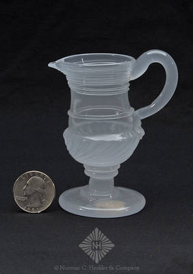 Pattern Molded Creamer, Similar in form and construction to McK plate 55, #4