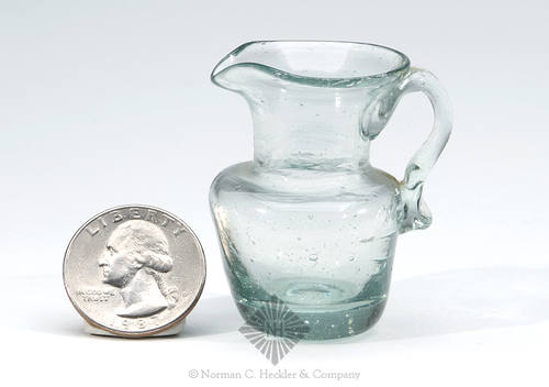 Miniature Freeblown Creamer, Similar in form and construction to PG plate 40, center