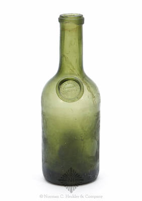 "Verreries De Masnieres / Sirop Anti Phlogistioue / Briant / A Paris" Applied Seal Bottle, Similar in form and construction to AG plate 149, #5