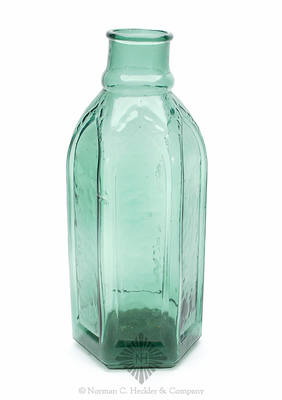 Cathedral Pickle Bottle, Similar in form and construction to Z pg. 436, left