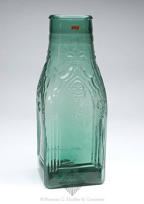 Cathedral Pickle Bottle, Similar in form and construction to Z pg. 456, top left