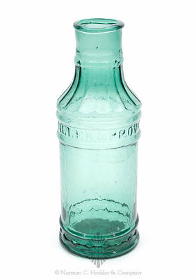 "Wells Miller & Provost." Fancy Pickle Bottle, Similar in form and construction to MW color plate VIII, top left