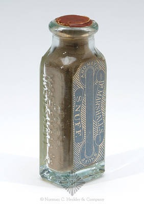 "Doct. / Marshall's / Snuff" Bottle, AAM pg. 339