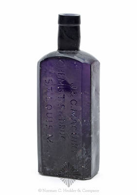 "J. & C. Maguire / Chemists & Druggists. / St. Louis Mo." Medicine Bottle, AAM pg. 334