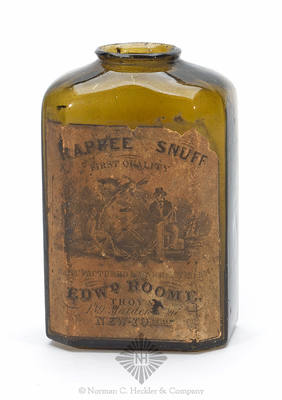 "E. Roome / Troy / New York" Snuff Bottle, Similar in form and construction to MW plate 75, #15